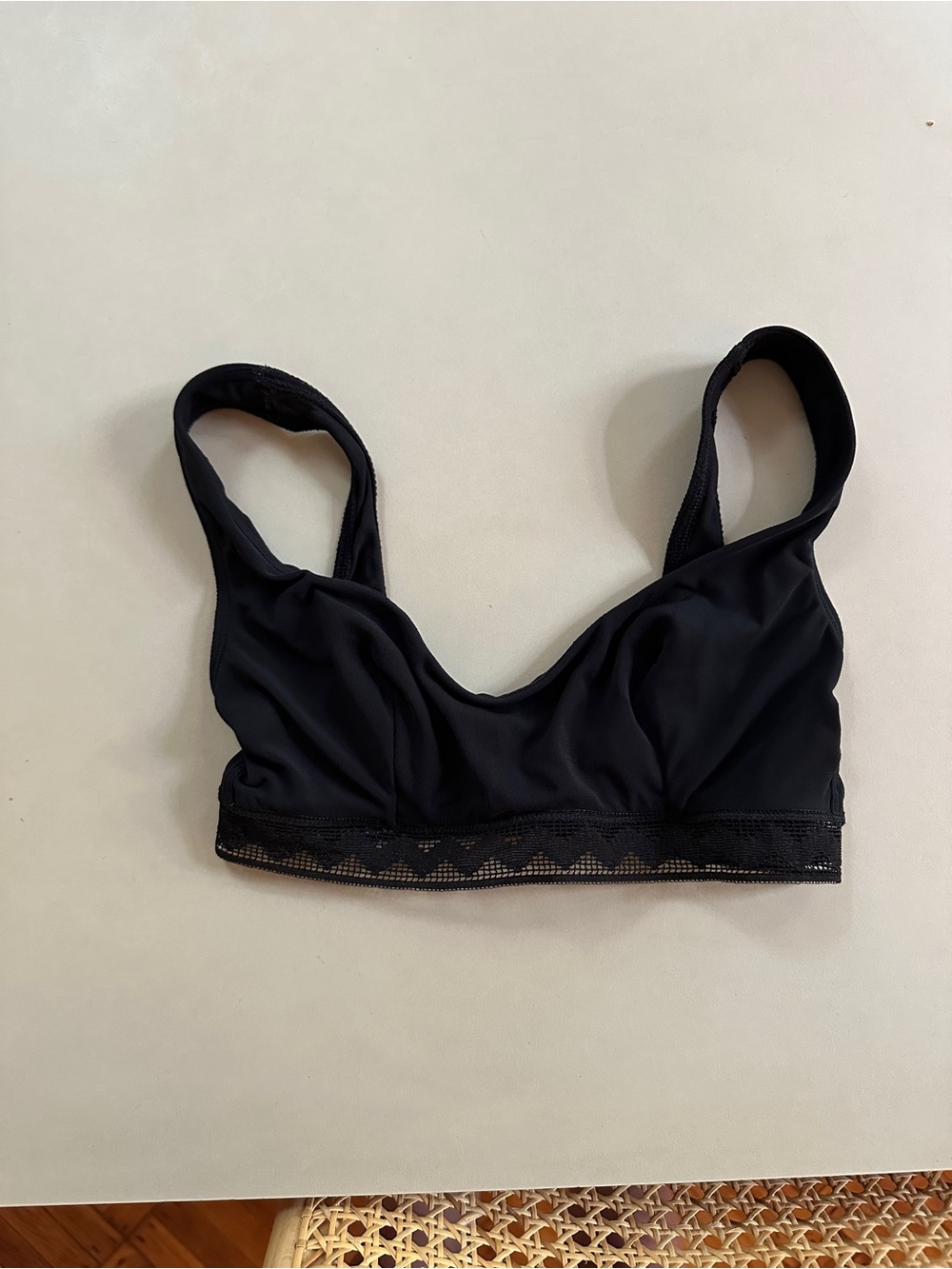 ERES- Black Lace-Trim Bralette